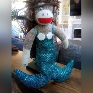 Mermaid Sock Monkey